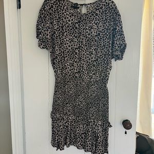 Aqua Cheetah Print Dress